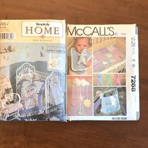 2 Sewing Patterns for Baby Room Deco